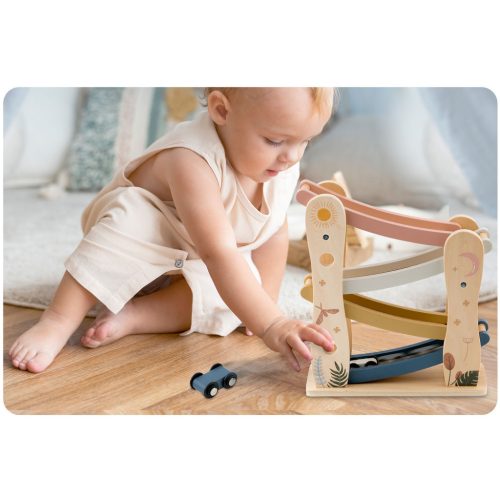 Fa csúszdajáték autókkal NK-855 Nukido