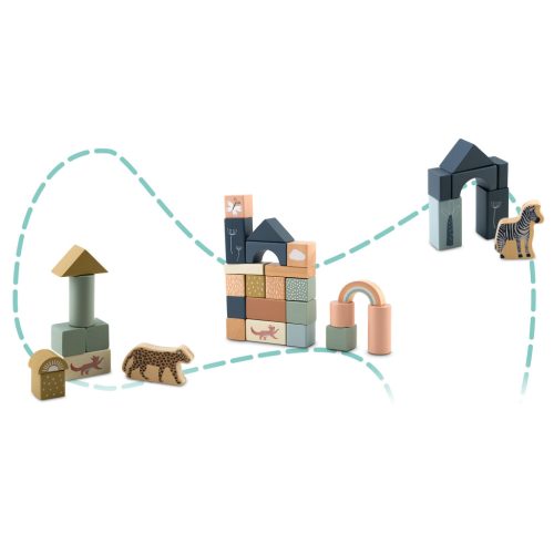 Fa építőelemek NK-858 Nukido