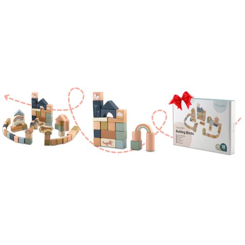 Fa építőelemek NK-858 Nukido