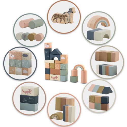 Fa építőelemek NK-858 Nukido