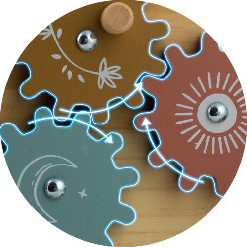 Fából készült szenzoros tábla NK-859 Nukido