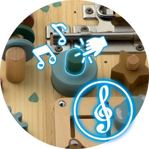 Fából készült szenzoros tábla NK-859 Nukido