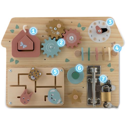 Fából készült szenzoros tábla NK-859 Nukido