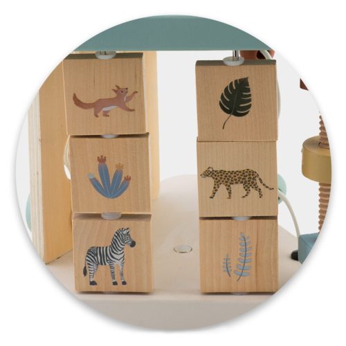 Fából készült érzékelő háromszög játék NK-860 Nukido