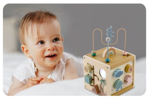 Fából készült szenzoros kockajáték NK-861 Nukido