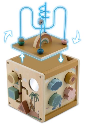 Fából készült szenzoros kockajáték NK-861 Nukido