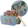 Fából készült Noé bárkája állatokkal NK-862 Nukido