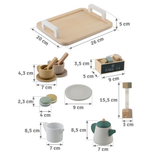 Fa teáskészlet NK-864 Nukido