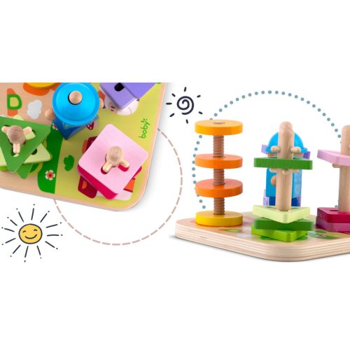 Fából készült válogatójáték - RK-866 Ricokids puzzle