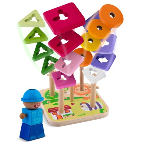 Fából készült válogatójáték - RK-866 Ricokids puzzle