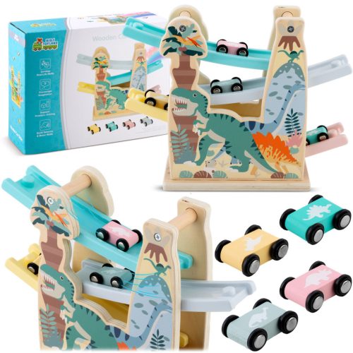 Fa csúszdajáték autókkal RK-867 Ricokids