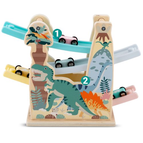 Fa csúszdajáték autókkal RK-867 Ricokids