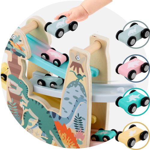 Fa csúszdajáték autókkal RK-867 Ricokids