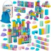 Gyermek fa ,város építő 100 darabos készlet - Ricokids RK-871
