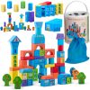 Gyermek fa város építő,100 darabos készlet - Ricokids RK-871