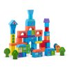 Gyermek fa város építő,100 darabos készlet - Ricokids RK-871