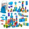 Gyermek fa város építő,100 darabos készlet - Ricokids RK-871