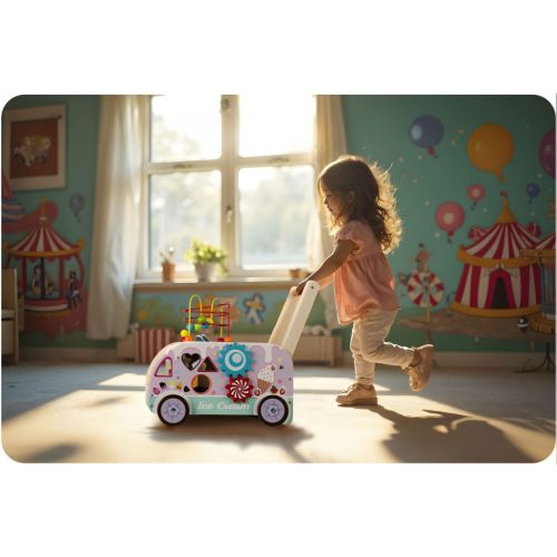 Fa járkáló toló fagylalttal RK-873 Ricokids