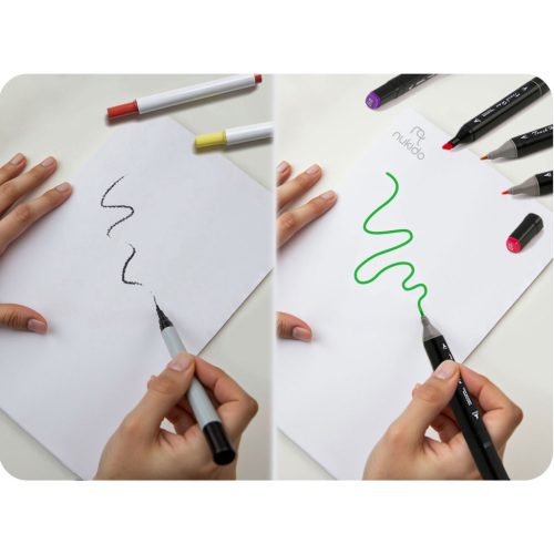 Alkohol markerek zacskóval 120 db Nukido NK-913