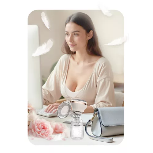 Elektromos mellszívó, 3 fázis, 180 ml, BPA mentes, USB-C töltés - Nukido NK-960 