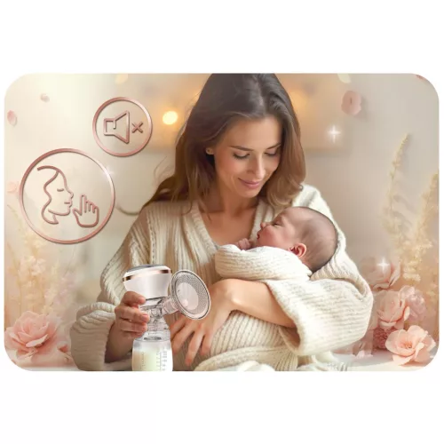 Elektromos mellszívó, 3 fázis, 180 ml, BPA mentes, USB-C töltés - Nukido NK-960 