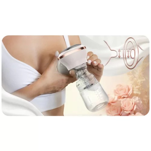 Elektromos mellszívó, 3 fázis, 180 ml, BPA mentes, USB-C töltés - Nukido NK-960 