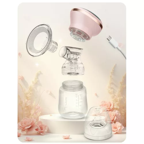 Elektromos mellszívó, 3 fázis, 180 ml, BPA mentes, USB-C töltés - Nukido NK-960 