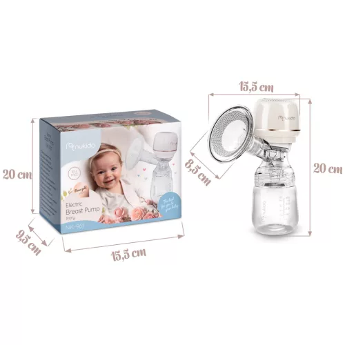 Elektromos mellszívó, 3 fázis, 180 ml, BPA mentes, USB-C töltés - Nukido NK-961 