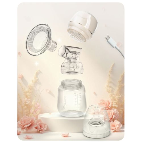Elektromos mellszívó, 3 fázis, 180 ml, BPA mentes, USB-C töltés - Nukido NK-961 