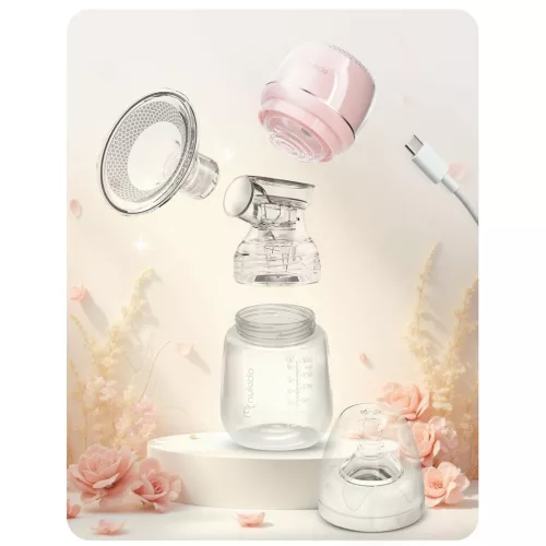 Elektromos mellszívó, 3 fázis, 180 ml, BPA mentes, USB-C töltés - Nukido NK-961 