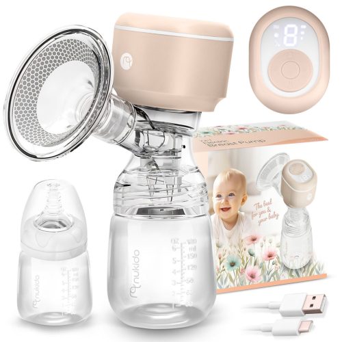 Elektromos mellszívó, 3 fázis, 180 ml, BPA mentes, USB-C töltés - Nukido NK-962 