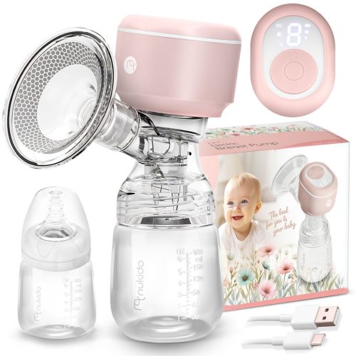 Elektromos mellszívó, 3 fázis, 180 ml, BPA mentes, USB-C töltés - Nukido NK-962 