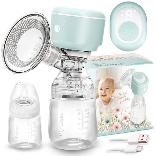 Elektromos mellszívó, 3 fázis, 180 ml, BPA mentes, USB-C töltés - Nukido NK-962 