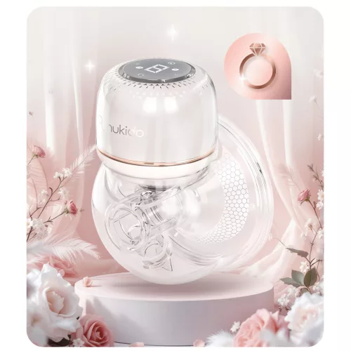 Elektromos mellszívó, 3 fázis, 210 ml, BPA mentes, USB-C töltés - Nukido NK-963