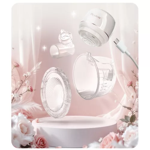 Elektromos mellszívó, 3 fázis, 210 ml, BPA mentes, USB-C töltés - Nukido NK-963