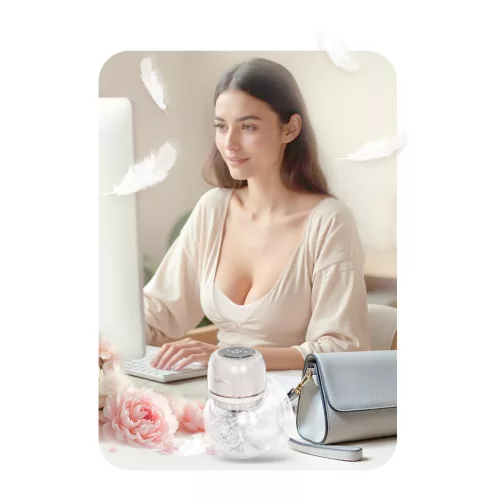Elektromos mellszívó, 3 fázis, 210 ml, BPA mentes, USB-C töltés - Nukido NK-963