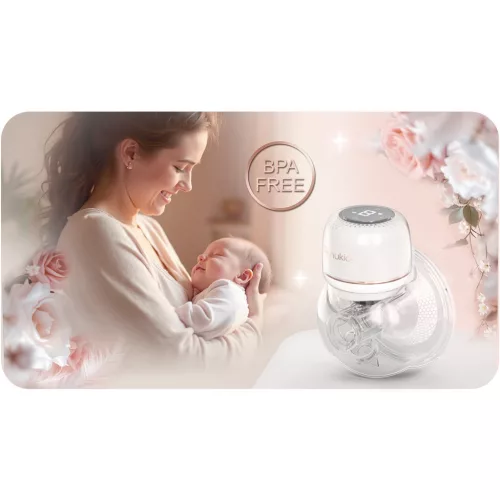 Elektromos mellszívó, 3 fázis, 210 ml, BPA mentes, USB-C töltés - Nukido NK-963