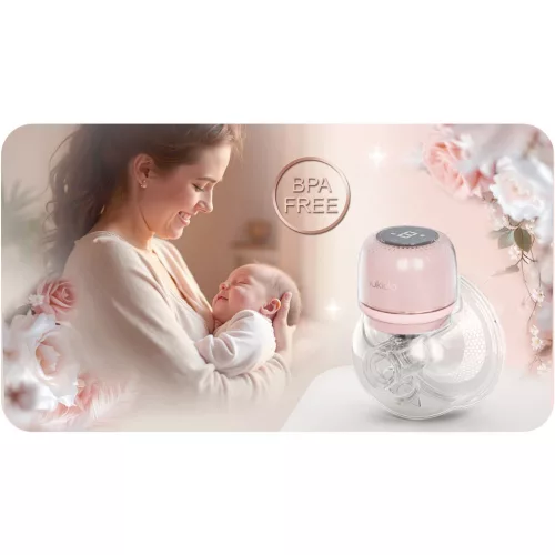 Elektromos mellszívó, 3 fázis, 210 ml, BPA mentes, USB-C töltés - Nukido NK-963 