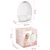 Elektromos mellszívó, 3 fázis, 150 ml, BPA mentes, USB-C töltés - Nukido NK-964 