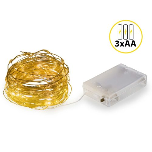 Karácsonyi fényfüzér, 100 LED, 10 méter 