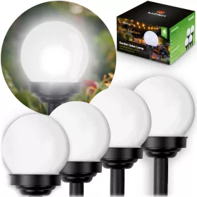   Led napelemes leszúrható, kerti gömb lámpa , 4 db - Ilumen LS-102