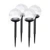 Led napelemes leszúrható, kerti gömb lámpa , 4 db - Ilumen LS-103