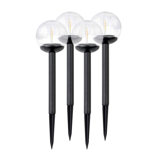 Led napelemes leszúrható, kerti gömb lámpa , 4 db - LS-103