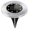 Led napelemes leszúrható, polikristályos szilikon napelem kerti lámpa, 6 db - Ilumen LS-104