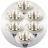Led napelemes leszúrható, polikristályos szilikon napelem kerti lámpa, 6 db - Ilumen LS-104