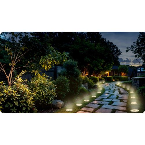 Led napelemes leszúrható, polikristályos szilikon napelem kerti lámpa, 6 db - Ilumen LS-104