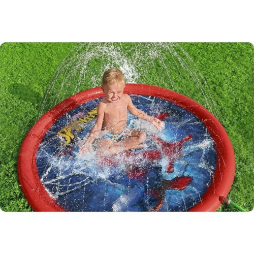 Felfújható pancsoló szökőkúttal Pókember 165 cm Bestway 98792