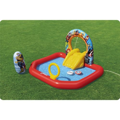 Avengers felfújható vízipark medence, játszótér, 211 x 198 x 125 cm - Bestway 98800