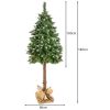 Karácsonyfa törzsön - gyémánt fenyő 180cm