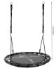 Stork's nest swing 100 cm black